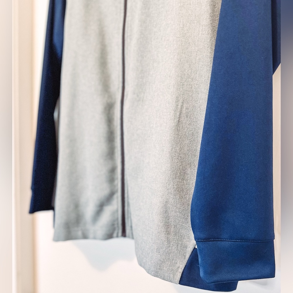 Men's Houston Astros Nike Dry-Fit Gray Blue Game Performance Full Zip Jacket - Picture 5 of 14